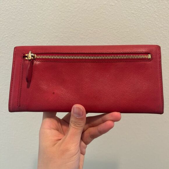 Prada Milano Red Long Snap Wallet - Picture 7 of 15